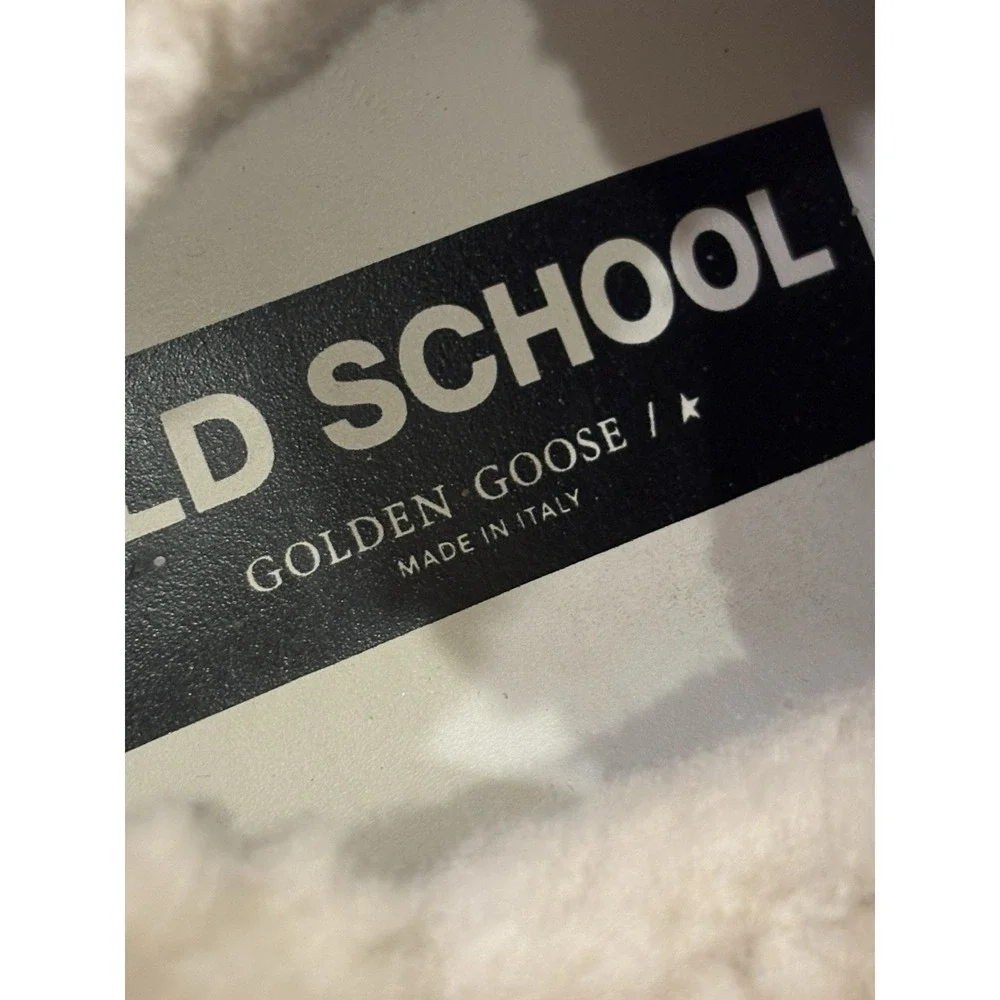 Golden Goose Old School Leather Glitter Star Sneakers Shearling Women's 36 US 6 - Picture 10 of 12
